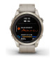 Fēnix 7S Pro – Sapphire Solar Edition - Soft Gold with Limestone Leather Band - 010-02776-30 - Garmin